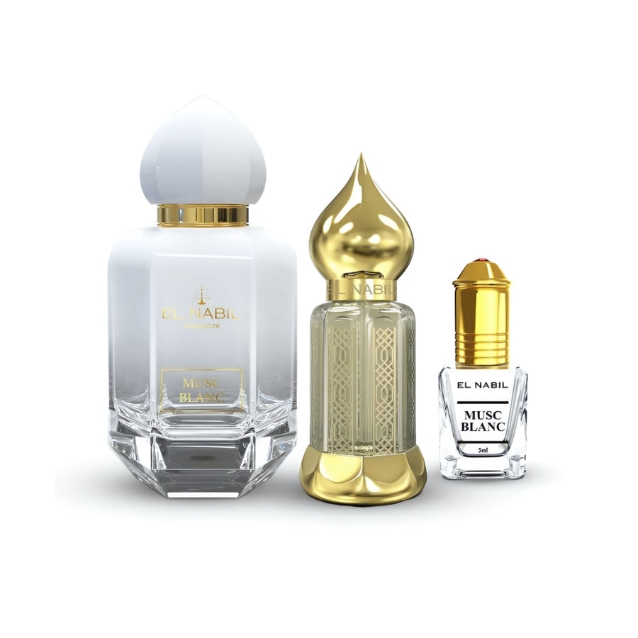 Coffret Prestige Royal blanc – El Nabil (3 pièces)