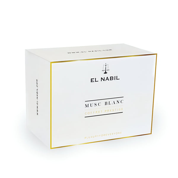Coffret Prestige Royal blanc – El Nabil (3 pièces)