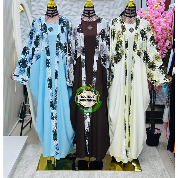 Abaya Fleur d'ombre