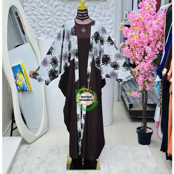 Abaya Fleur d'ombre