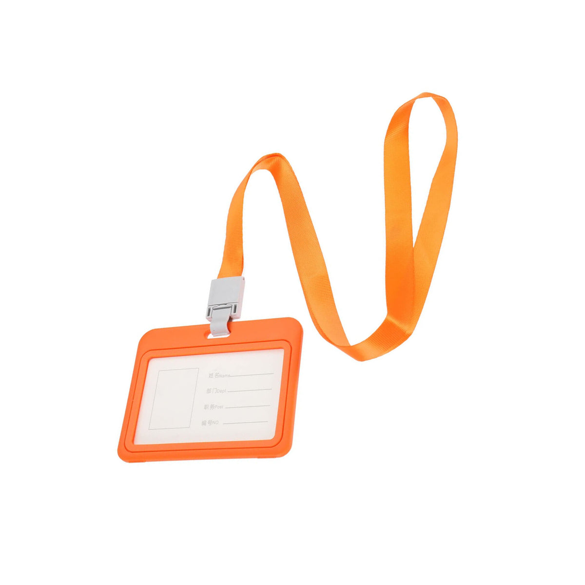 Porte Badge,étiquette de nom en cuir,Protege Carte Tour de cou Retractable,porte-cartes de travail